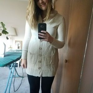 Cream cardigan sz S